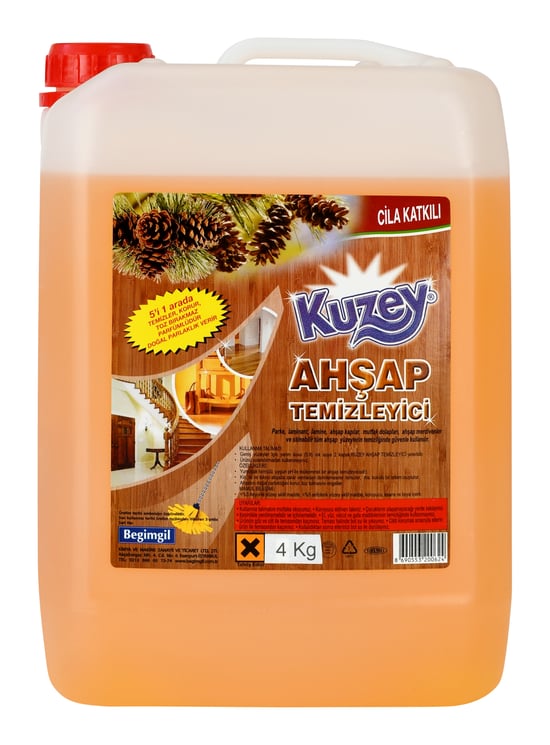 Kuzey Ahşap Yüzey Temizleyici Cila Katkılı 4 Lt