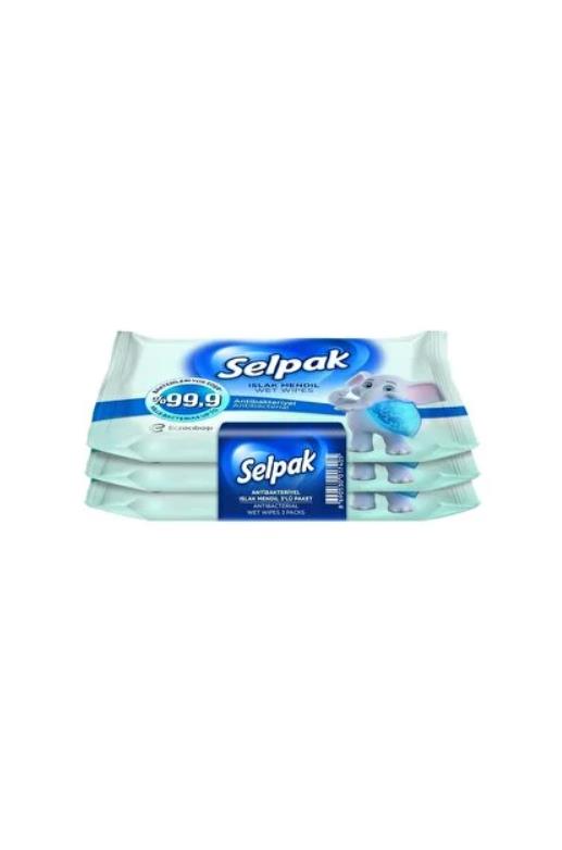 Selpak Antibakteriyel Islak Cep Mendili 3*15