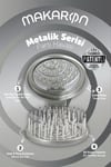ProCo Beauty Makaron Saç Fırçası Metalik Serisi - Party Havası (Altın, Gümüş, Mor)