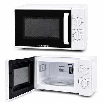 Awox H20 ( Beyaz ) ( 5 Güç Kademesi & Klasik Ön Panel ) ( Beyaz ) Mikrodalga Fırın ( Buz Çözme Özelliği ) ( 20lt & 700w )