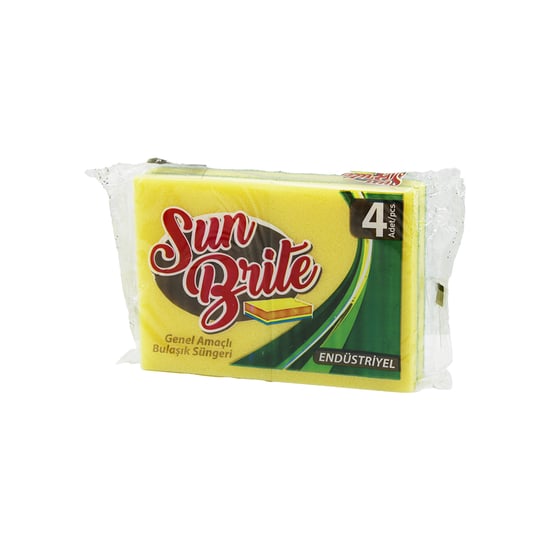 Sun Brite Moppro Kod-005 ( 4pcs ) ( Endüstriyel ) Bulaşık Süngeri ( Genel Amaçlı Kullanım ) ( 15x11cm )