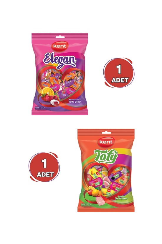 Elegan ve Tofy Bayram Şekeri (375 Gr X 2 Adet)