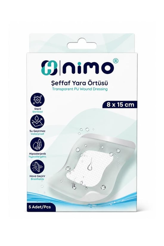 Nimo Şeffaf Yara Örtüsü 8x15 Cm 5li