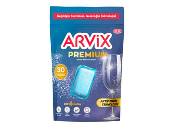 Arvix H1a Bulaşık Makinesi Tableti Premium 30'lu