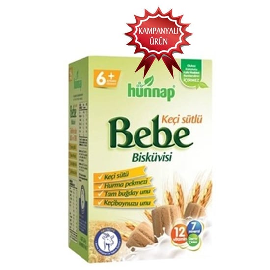 Hünnap Keçi Sütlü Bebe Bisküvisi 6+ay 400g
