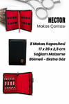 Hector Kuaför ve Berberlere Özel 8'li Lüks Makas Çantası