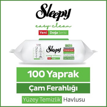 Sleepy Yüzey Temizleyici Mendil 100'lü Çam Ferahlığı
