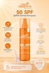 Cire Aseptine Transparent Sun Protect 50+ Spf Leke Karşıtı Şeffaf İz Bırakmaz Güneş Kremi 200 Ml