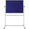 Çift Taraflı Mobil Kumaş Pano 90x120cm