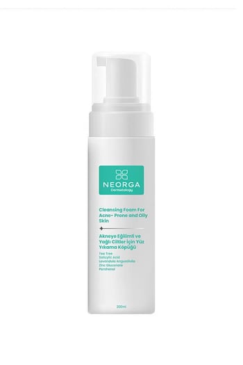 Neorga Akneye Eğilimli ve Yağlı Ciltler için Yüz Yıkama Köpüğü 200 Ml