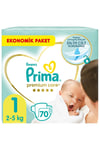 Prima Bebek Bezi Premium Care 1 Beden 70 Adet Yenidoğan Jumbo Pak