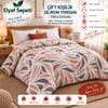 Elyaf Sepeti 5’li Toptan Çift Kişilik Silikon Yorgan 195x215 Cm – Yaprak Desenli