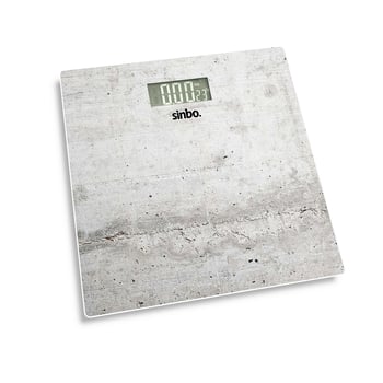 Sinbo Sbs-4451 ( Dijital & Pilli ) ( Beyaz Cam ) Banyo Baskül Terazi Tartı ( Lcd Ekran ) ( 180kg/100gr ) ( 26x26cm )