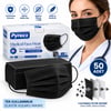 Pyrexx Medical ( Siyah ) ( 50pcs ) Medikal Cerrahi Yüz Maskesi ( Tek Kullanımlık & 3 Katlı )