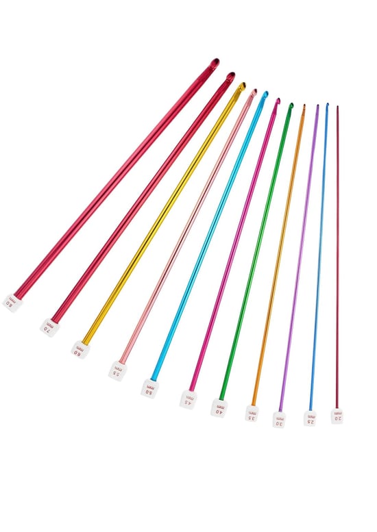 Örgü Tığ Metalize 35 Cm 2,5 Numara