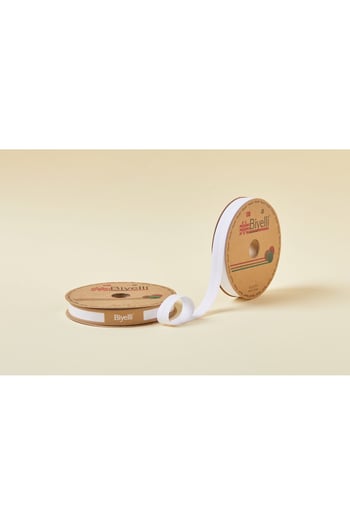 Biye Koton Katlı D01 Beyaz 2 Cm 25 Metre %65 Koton %35 Polyester