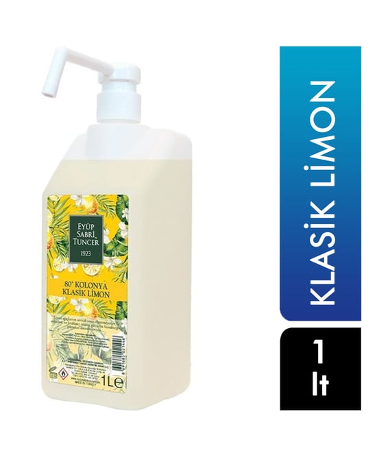 Eyüp Sabri Tuncer Kolonya 1 Lt Pet Pompalı Klasik Limon