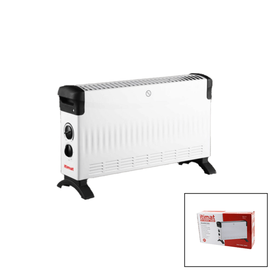 İtimat Ch-2020um ( Küçük Boy ) Konvektör Elektrikli Isıtıcı ( Soba ) ( Turbo Isıtma ) ( 3-kademe Isı ) ( Ayarlı Termostat=750-1250-2000w )