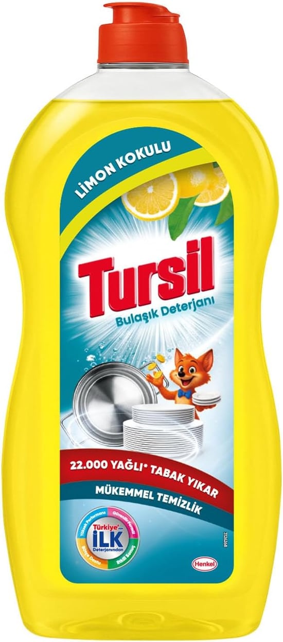 Tursil Sıvı Bulaşık Deterjanı Limon 1500 Ml
