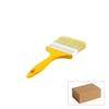 Günsan ( -001 540 ) ( No-4 ) ( 90mm ) ( Standart ) ( Sarı Saplı ) ( Kestirme ) Boya Fırçası