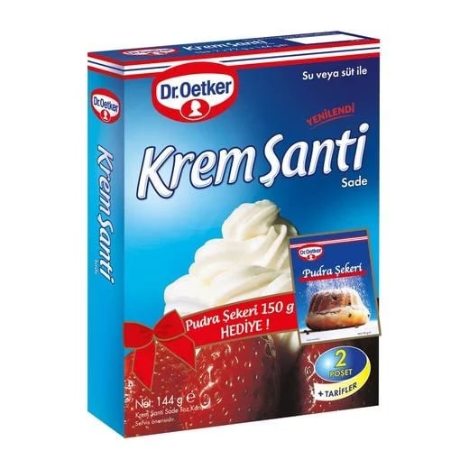 Dr.oetker Krem Santi 144gr+pudra Şek.150gr Hed