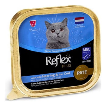 Reflex Plus Pate Ringa ve Morina Balıklı Kedi Konservesi 85 Gr