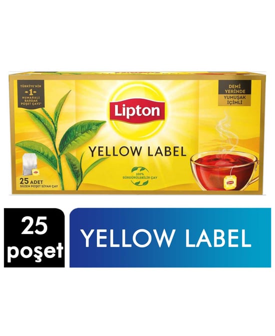 Lipton Yellow Label Bardak Poşet Çay 25'li