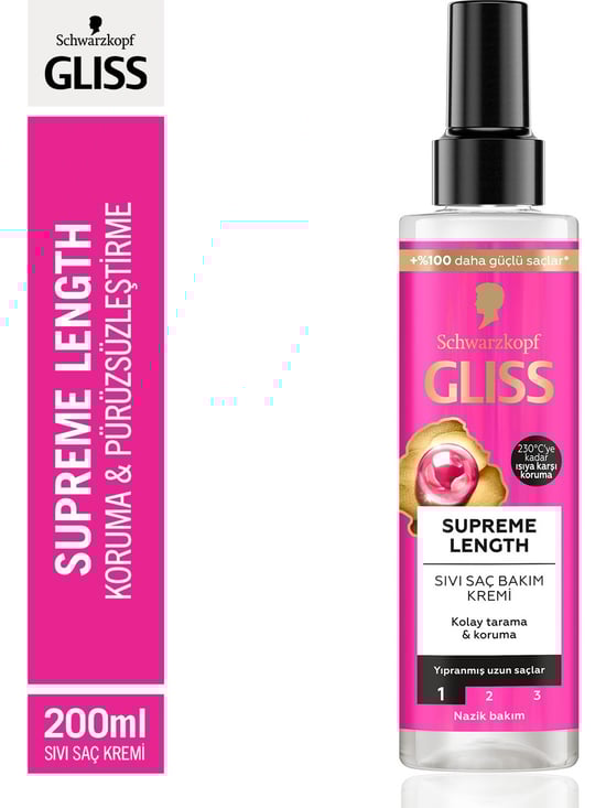 Gliss Sıvı Saç Kremi Supreme Length 200ml Tr