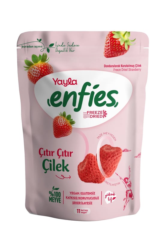 Yayla Enfies Freeze Dried Dondurularak Kurutulmuş Çilek 15gr