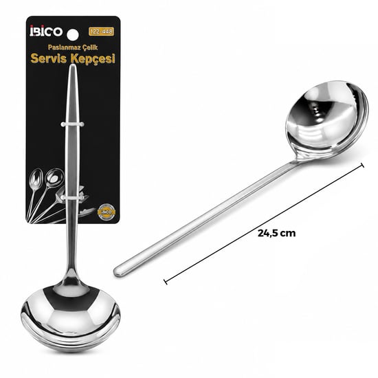 İ22-448 ( 24.5cm ) ( Krom ) ( Metal ) ( Servis Kepçe )