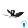 Vanti 30 Watt 71cm (28inç) Ledli Dekoratif Vantilatör Siyah Kcf303