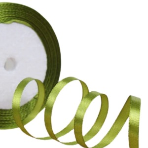 P Parla Saten Kurdele 3 cm 10 Metre Yağ Yeşili