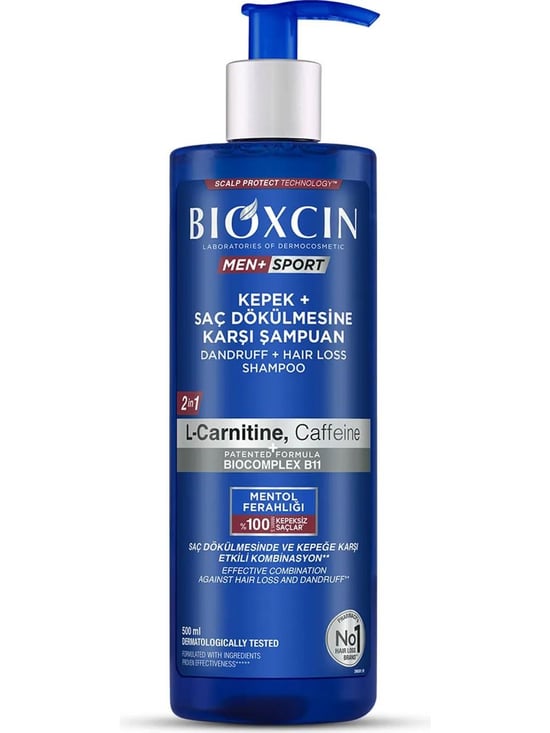 Bioxcin Men Sport Kepek Saç Dökülmesine Karşı Şampuan 500 Ml