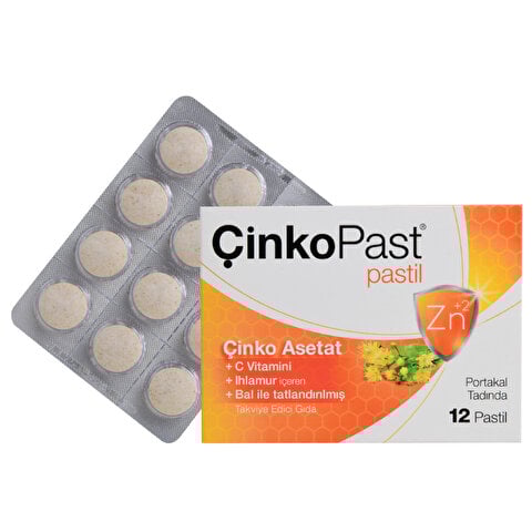 Çinkopast Portakal Aromalı Pastil 12'li