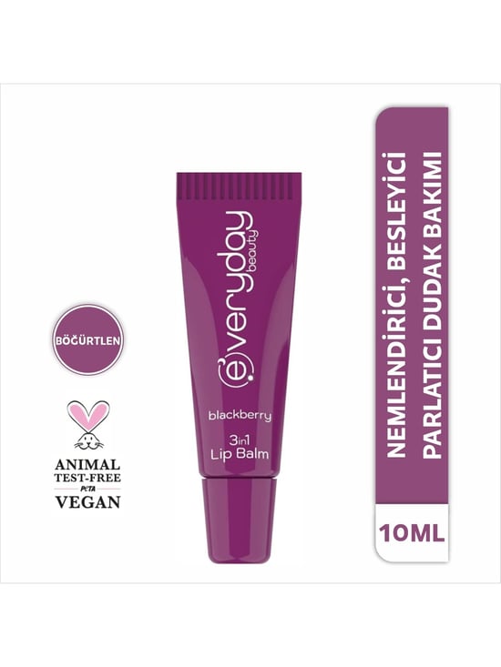 Everyday Beauty 3 Etkili Dudak Bakım Lip Balmı Böğürtlen 10 ml