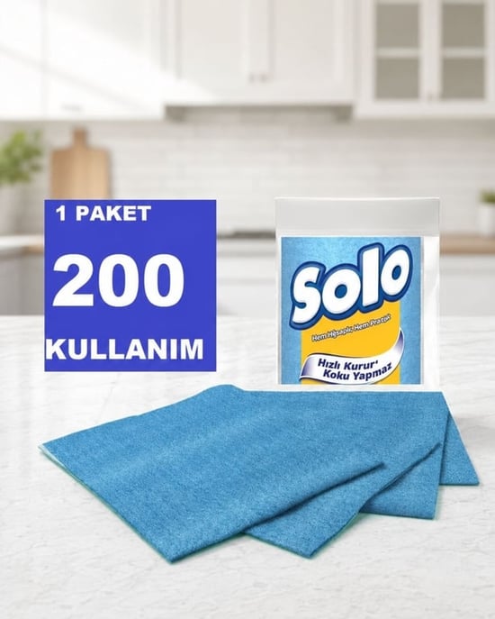 Solo Hijyenik Temizlik Bezi 33 X 30 Cm 10 Lu