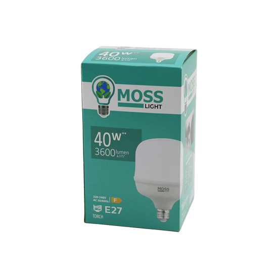 Moss Light Ms-3098 ( 40w ) ( Torch ) Led Ampul Plastik (e27) (3600lumen L175°) (50.000 Saat Ömür) (ıp20) (185-265v (ac) )