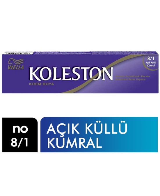 Koleston Saç Boyası Tüp No 8/1 Küllü Açık Kumral