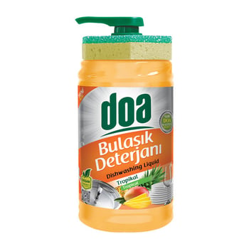 Doa Sıvı Bulaşık Deterjanı 1000 Ml Tropikal Süngerli