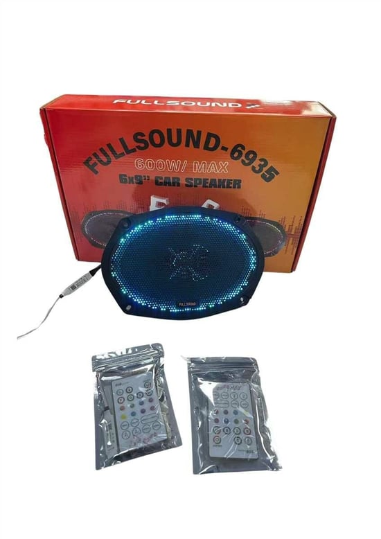 Fullsound-6935 6x9 Oval Oto Hoparlör Takımı Rgb Işıklı 2adet
