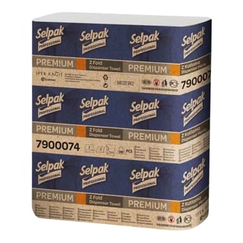 Selpak Professional Premium Z Katlı Dispenser Kağıt Havlu 23,5x24cm 200'lü 20 Paket