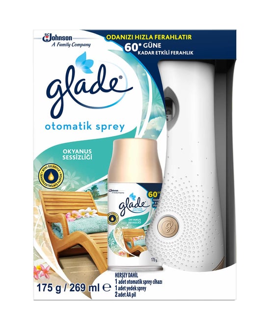 Glade Otomatik Sprey + Yedek Okyanus Sessizliği  269 ml