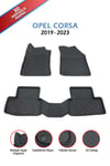 Pikas Havuzlu 3d Siyah Paspas Takımı, OPEL-CORSA 2019-2023