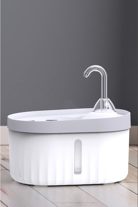 Ata Home Işıksız Aquata Otomatik Kedi Köpek Su Pınarı Su Çeşmesi Ultra Sessiz Su Şelalesi Usb Bağlantılı