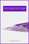 Ocean Micro Brush 100'lü Paket - Ipek Kirpik & Kalıcı Makyaj & Kirpik Lifting Çubuğu Asu-245