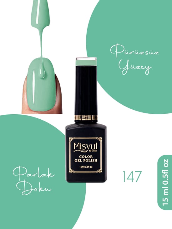 Misyul Uv Led Kalıcı Oje Nail Art 15 Ml 147