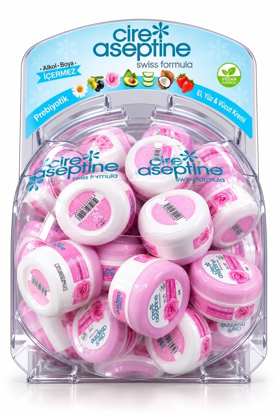 Cire Aseptine Soft Krem Gül Kavanoz 30Ml