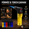 Silvio Monetti Sm-908p ( Pürmüz & Torch ) ( Nargile & Kamp ) Çakmak ( Doldurulabilir ) ( Ayakda Durabilir )