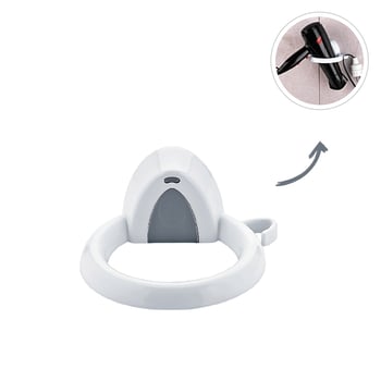 Qlux L-00579 ( Plastik ) Saç Kurutucu & Fön Makine Askısı ( Yapışkanlı & Duvara Monte )