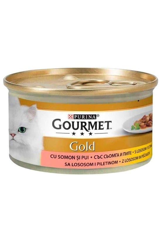 Gourmet Gold Somon ve Tavuklu Kedi Konservesi 85 Gr
